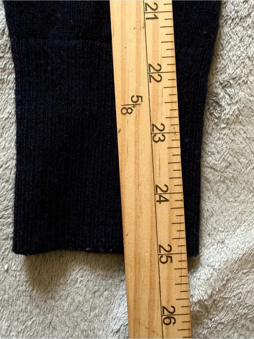 Banana Republic Navy 100% Merino Wool Long Cardigan Sweater Size L Zip Pockets